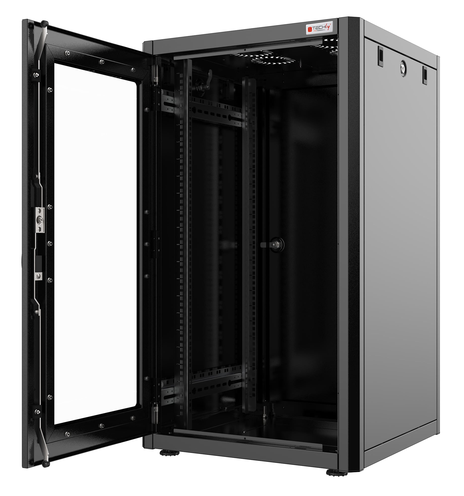 Armadio Rack 19'' 800x800 32 Unità Nero serie Easynet - Miniatura 2