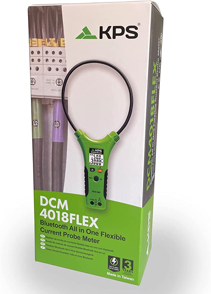 Pinza Amperometrica Flessibile Bluetooth TRMS 10.000 Counts, DCM4018FLEX - Miniatura 2