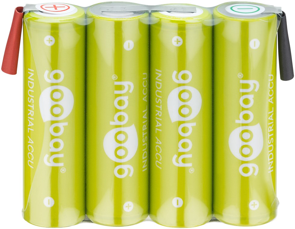 Batterie ricaricabili NiMH 4xAA HR6 2100 mAh 4.8V a saldare - Miniatura 2