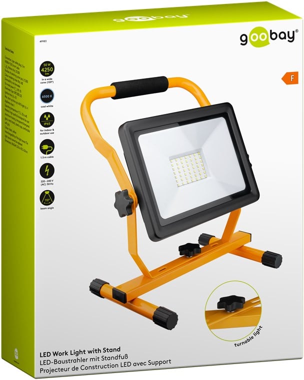 Faretto da lavoro a LED con Supporto 50W - Miniatura 2