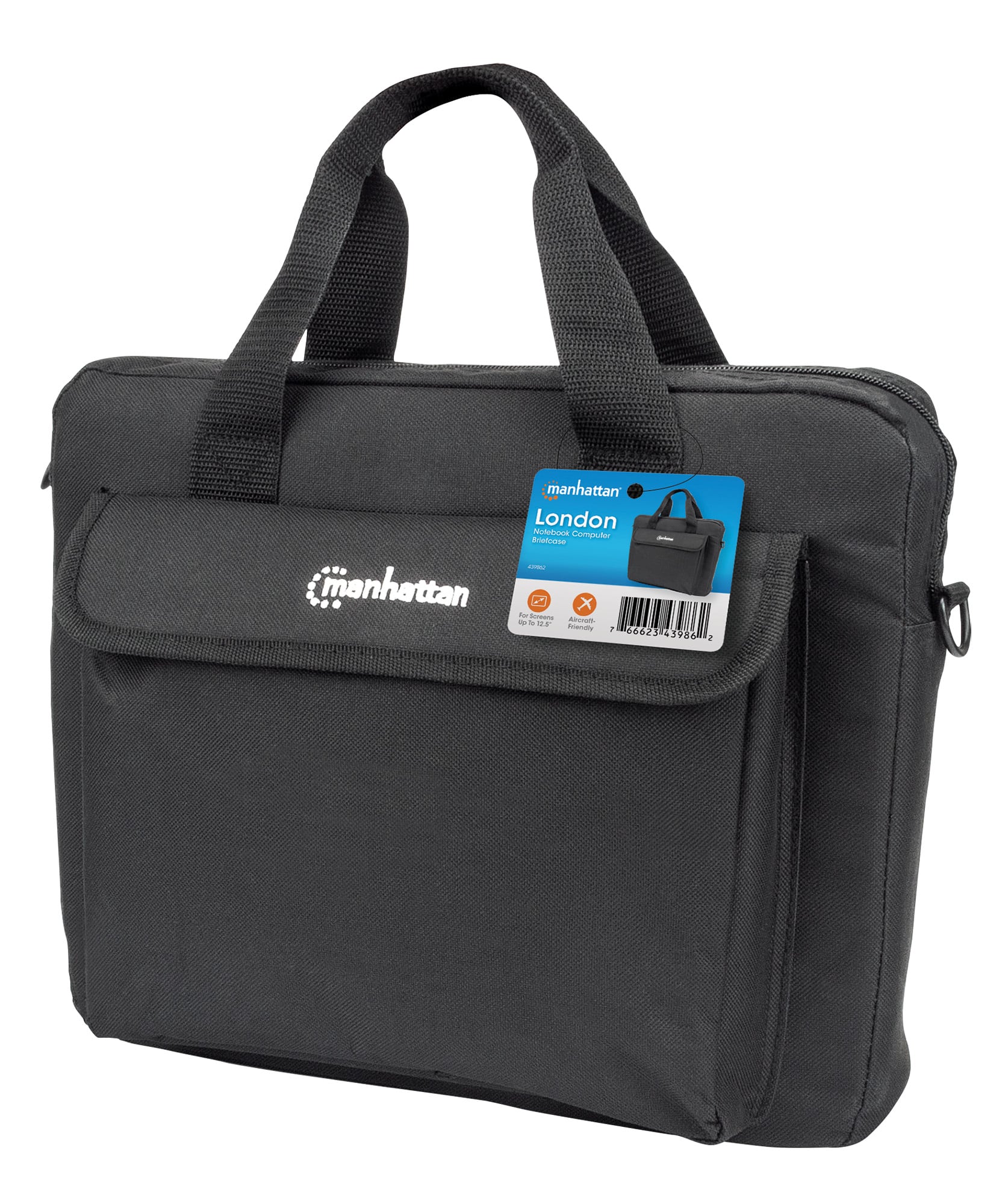 Borsa per Notebook 12,5'' London Nero - Miniatura 2