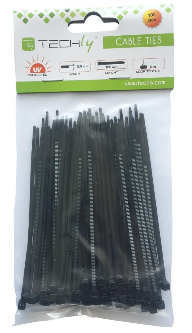 Fascette Fermacavi Autobloccanti 150x3,6mm in Nylon 100pz Nero - Miniatura 2