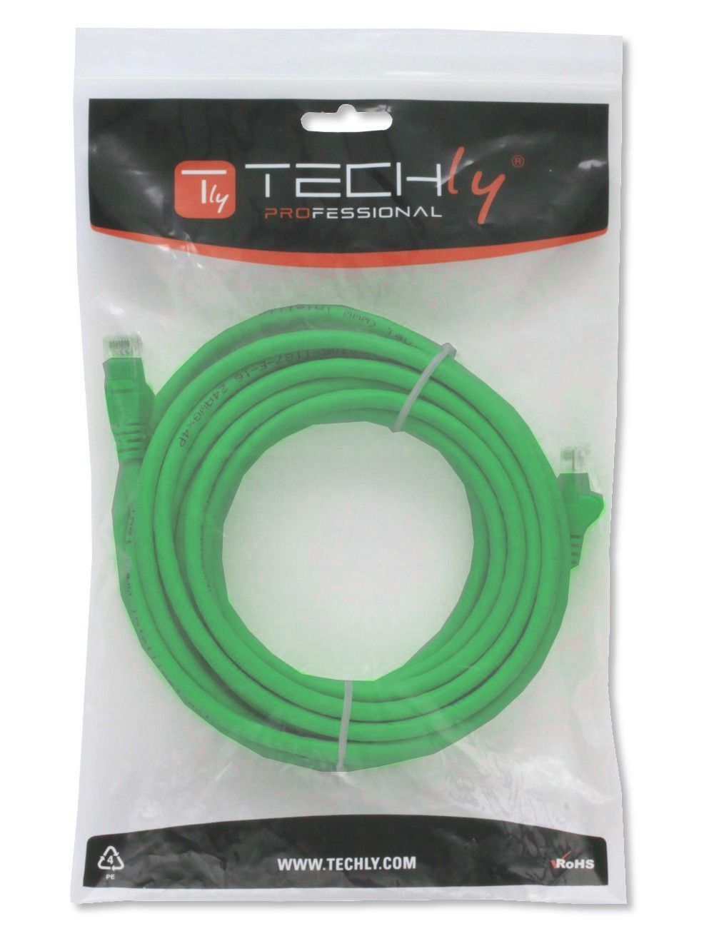 Cavo di Rete Patch in Rame Cat.6 Verde UTP 1,5m - Miniatura 2