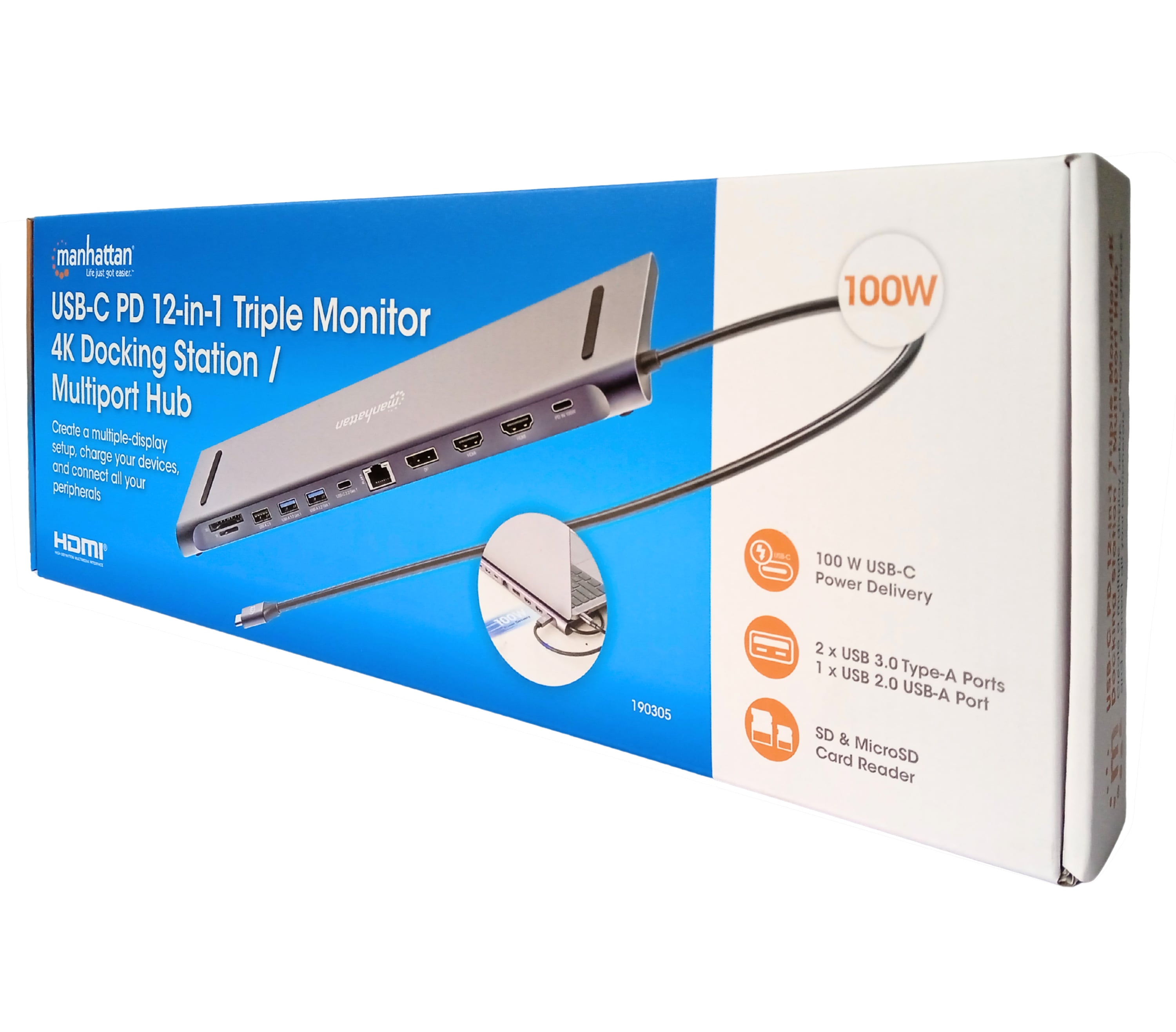 Docking Station USB-C™ 12-in-1 4K Triplo Monitor con MST - Miniatura 2