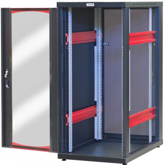 Armadio Server Rack 19'' 600x1000 20 Unita' Nero serie IdealNET - Miniatura 2