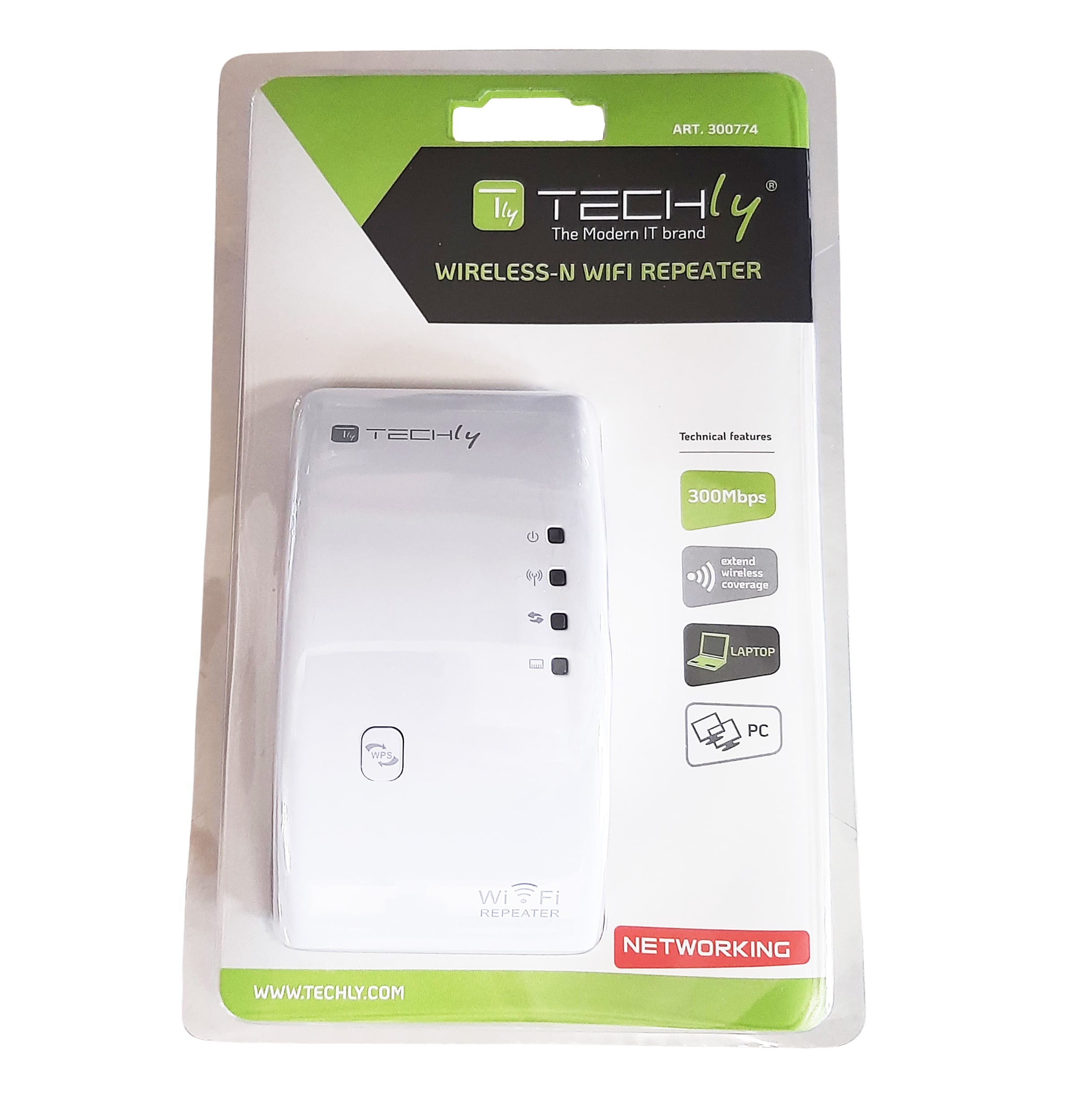 Ripetitore Wireless 300N (Range Extender) con WPS - Miniatura 2