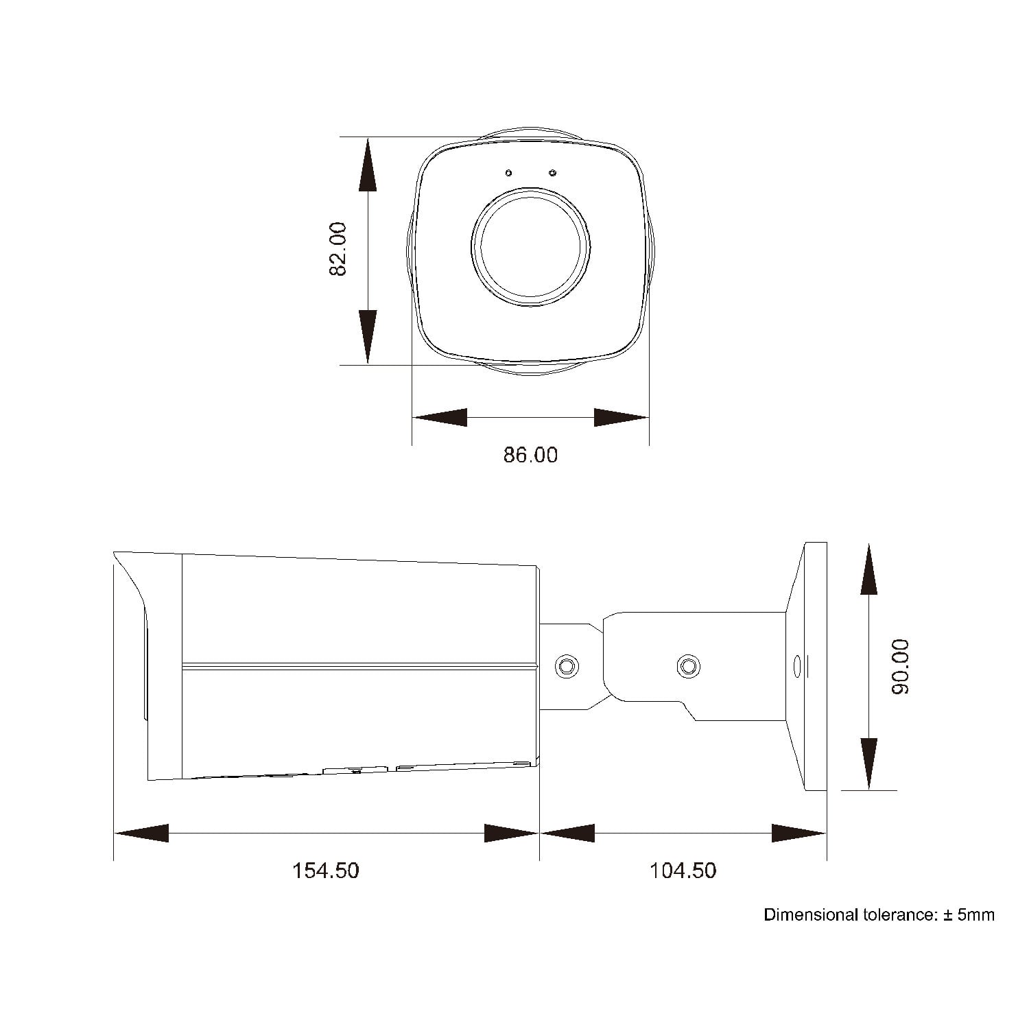Telecamera IP Motorizzata Bullet PoE IR H.265 da 5MP IP67 Rilevamento Basato su AI, DGM5545AGCAT - Miniatura 2