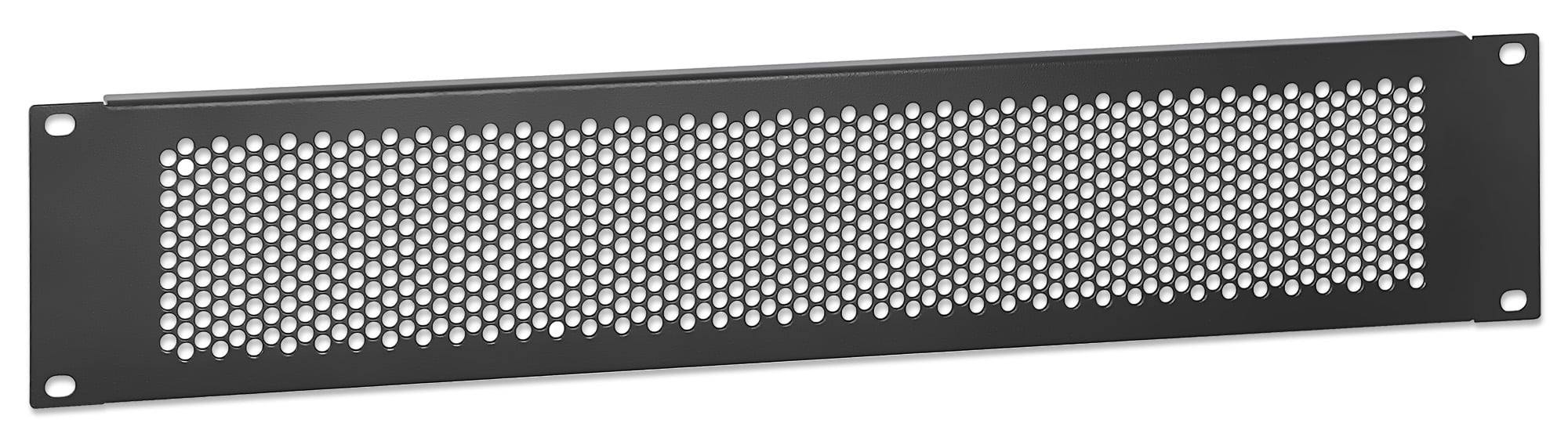 Pannello Cieco Ventilato per Armadi Rack 19'' 2U Nero - Miniatura 2