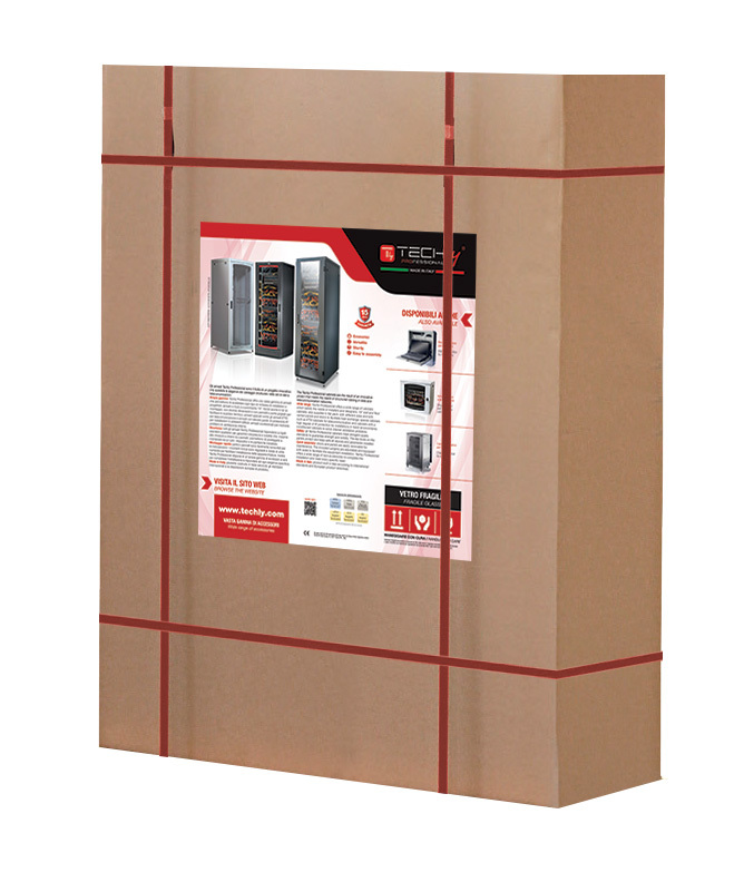 Armadio Rack 19'' a Muro 12 Unità P.600 mm Flat Pack Grigio - Miniatura 2