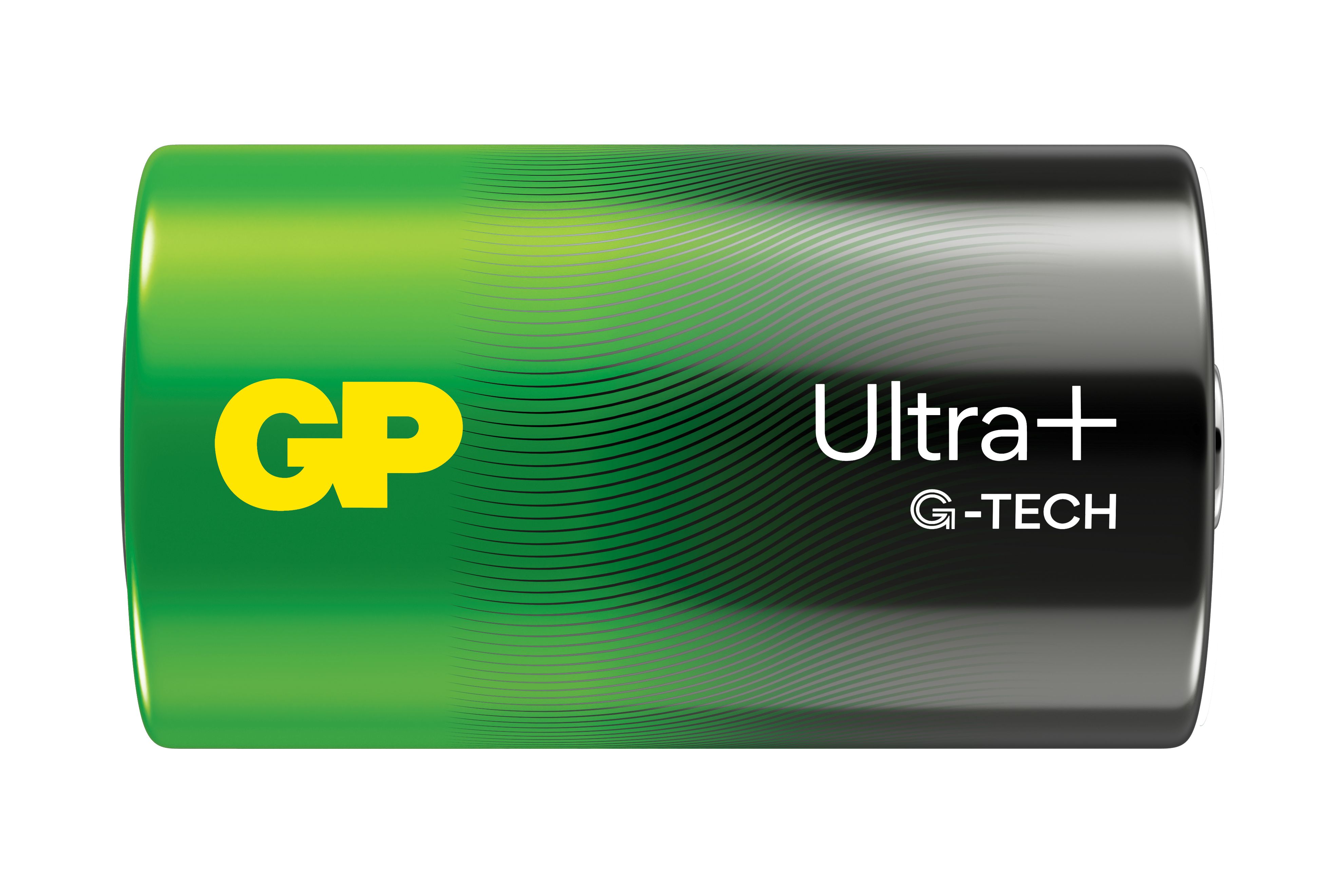 Blister 2 Batterie Torcia D GP Ultra Plus - Miniatura 2