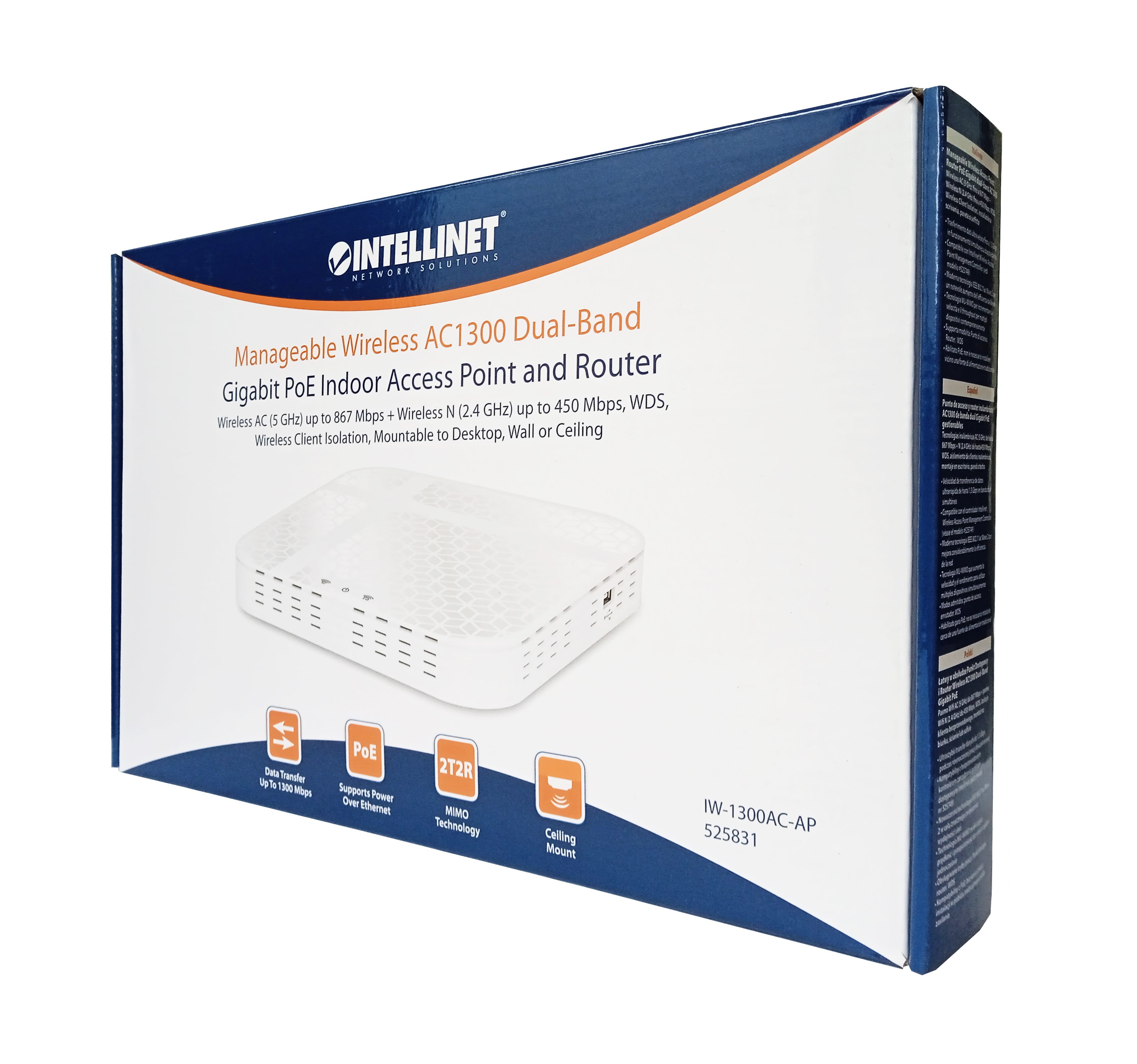 Wireless Access Point / Router PoE Gigabit dual-band AC1300 - Miniatura 2