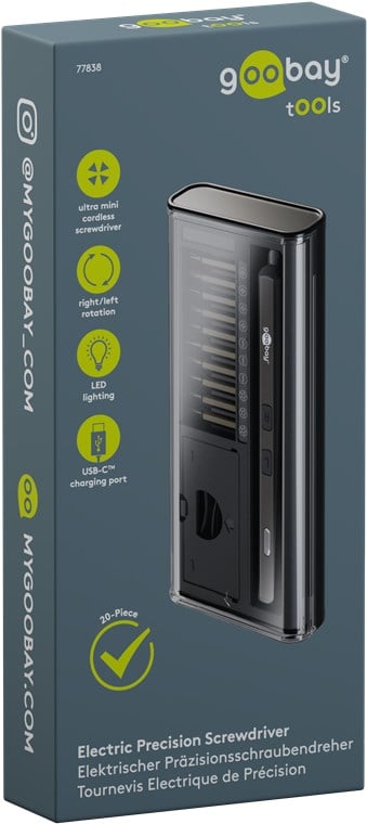 Set Cacciavite Elettrico con 20 Punte di Precisione - Miniatura 2