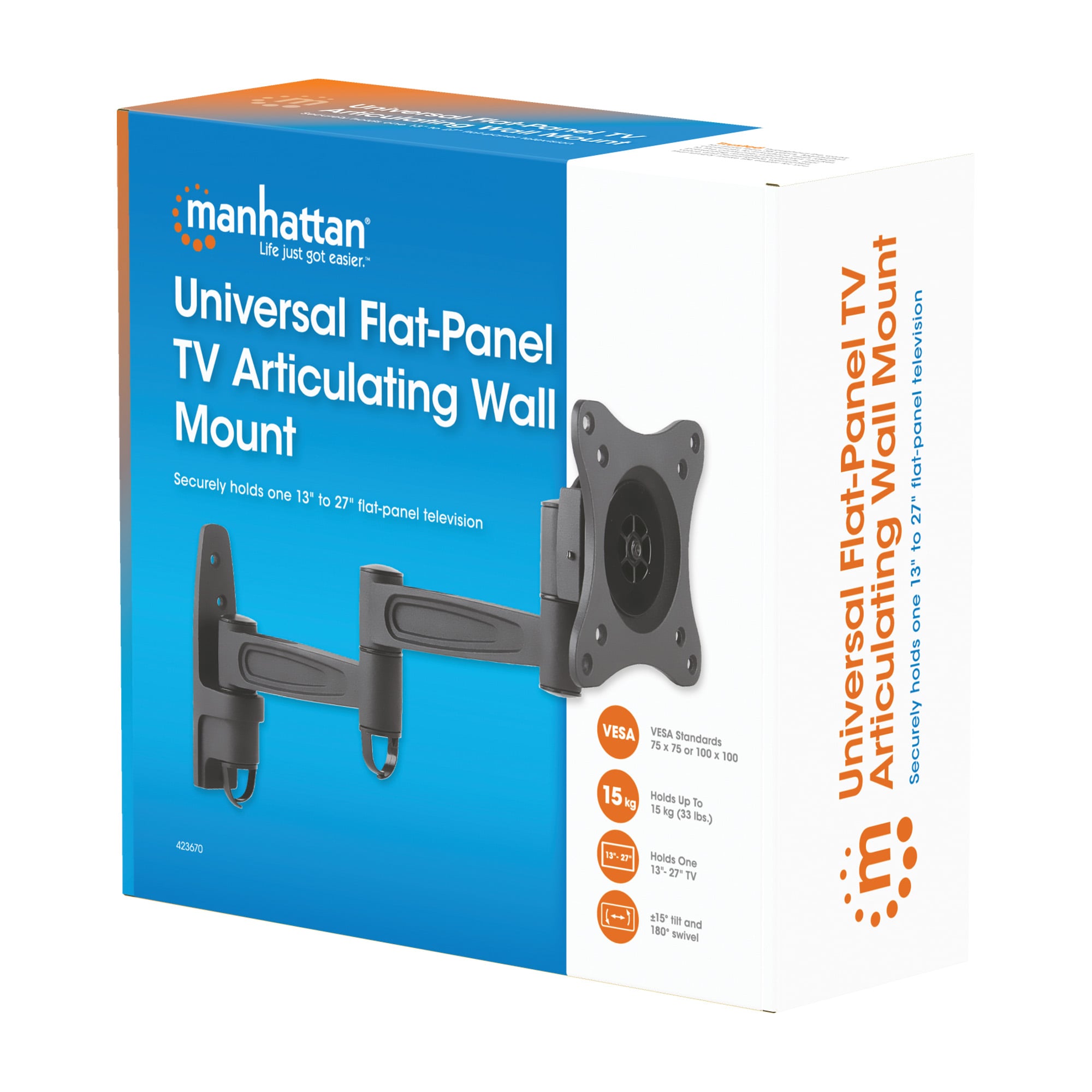 Supporto a Muro Universale Articolato per TV Flat-Panel - Miniatura 2