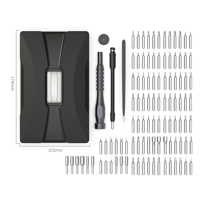 Set 106 pezzi Cacciavite Bussole e Punte Professionali - Miniatura 2