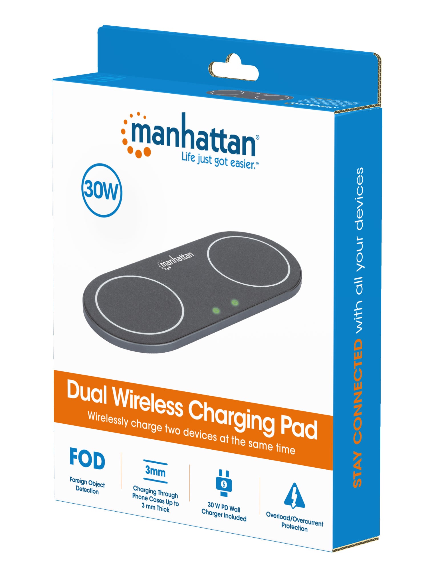 Doppia Stazione di Ricarica Wireless 30W - Miniatura 2