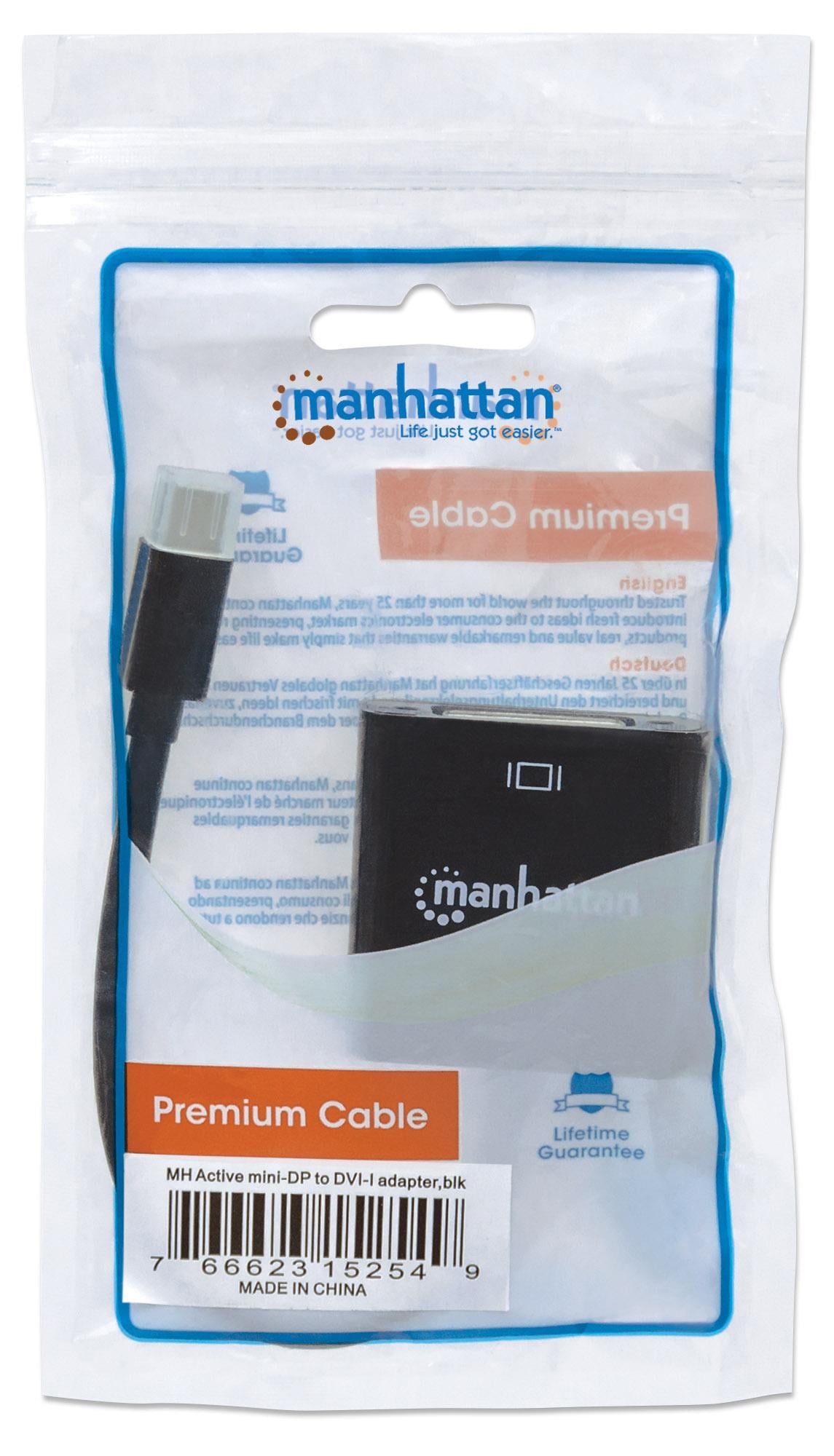 Convertitore Attivo MiniDP M a DVI F 15cm 4K Nero - Miniatura 2
