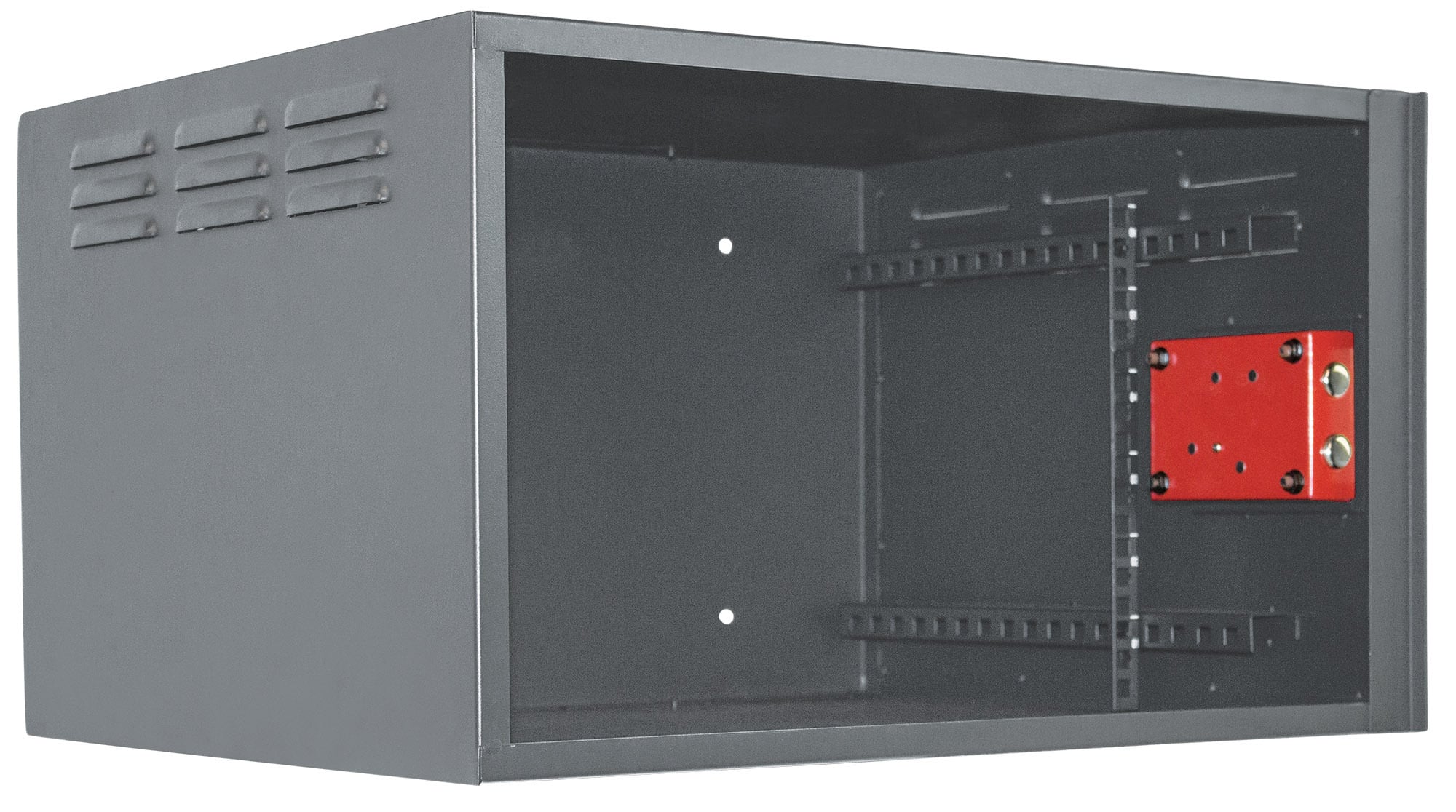 Armadio Rack 19'' a muro 6unità con serratura di sicurezza - Miniatura 2