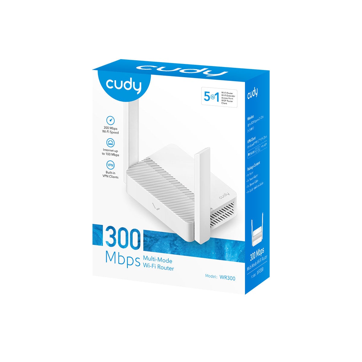 Mesh Router Wifi 300Mbps 2.4 GHz, WR300 - Miniatura 2