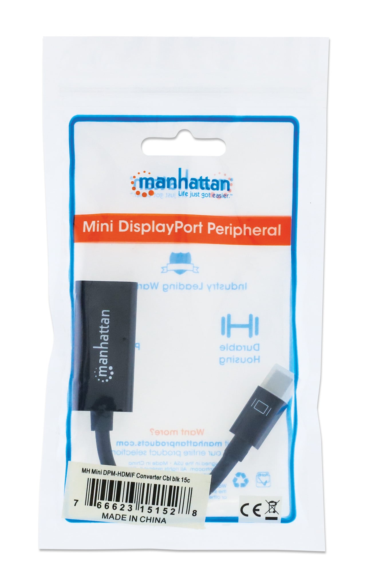 Adattatore Mini DisplayPort a HDMI Passivo Nero - Miniatura 2