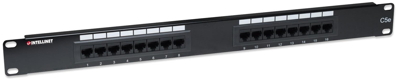 Pannello Patch UTP 16 posti RJ45 cat. 5E - Miniatura 2