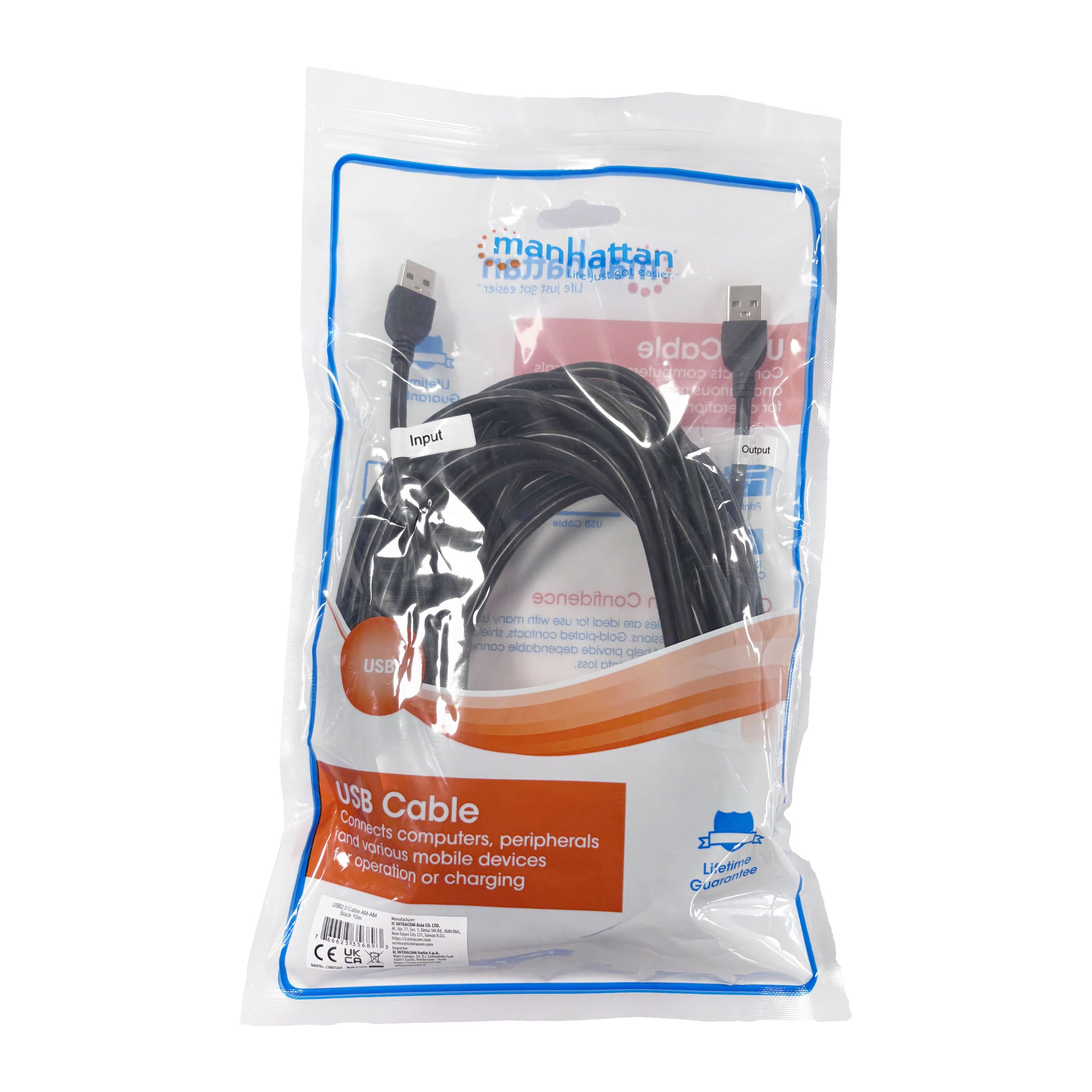 Cavo USB 2.0 A Maschio/A Maschio 10 m - Miniatura 2