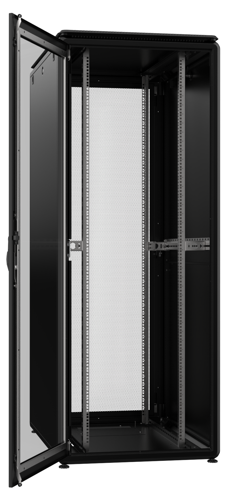 Armadio Server Rack 19'' 800x1000 32 Unità Nero serie Evolution - Miniatura 2