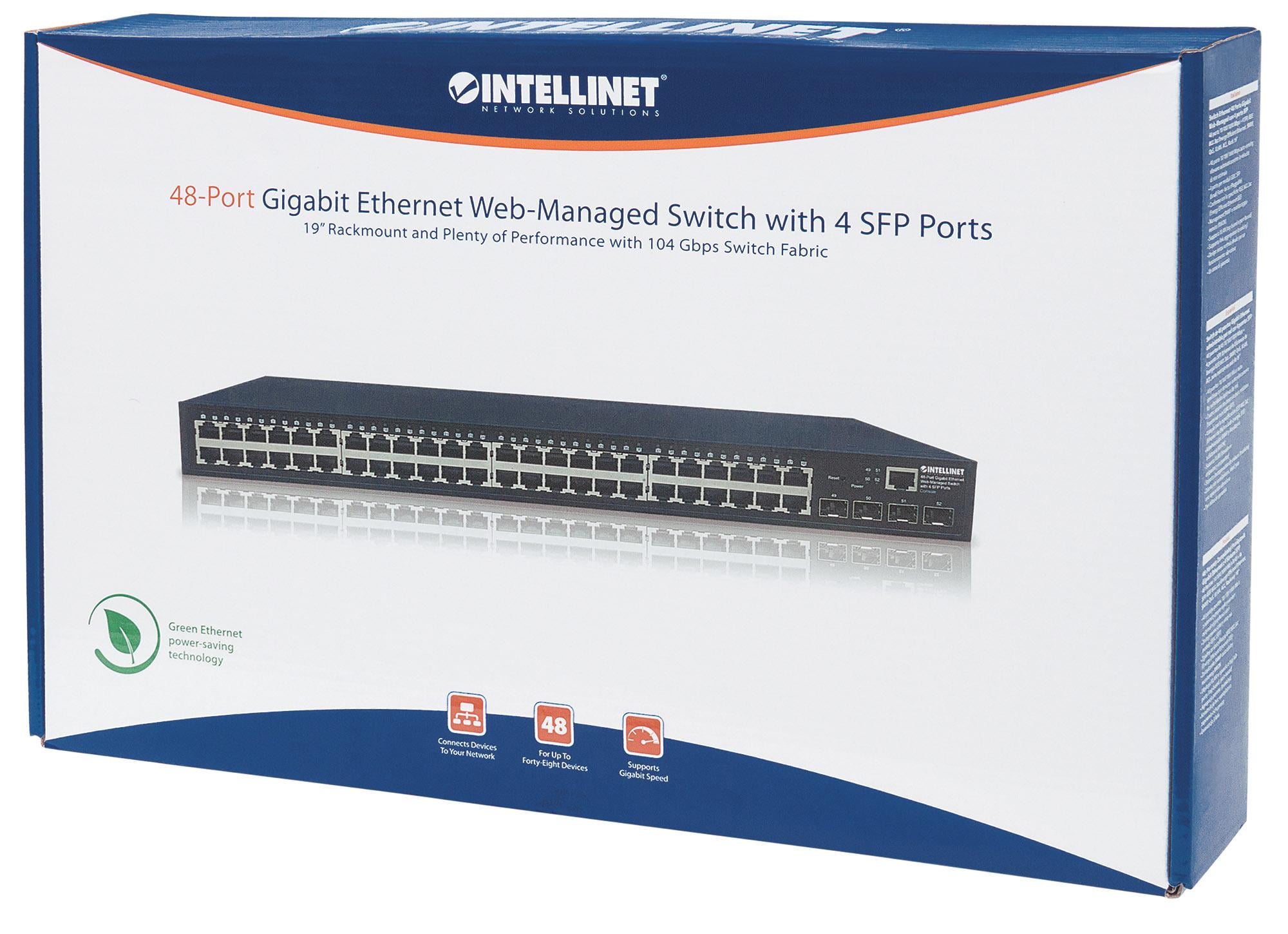 Switch Ethernet 48 Porte Gigabit Web-Managed con 4 porte SFP - Miniatura 2