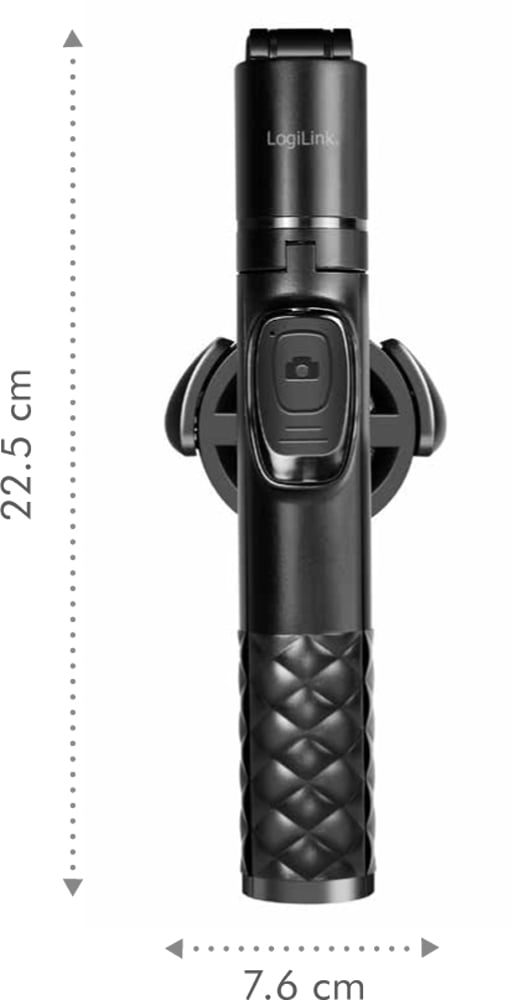 Treppiede Magnetico Estensibile con Telecomando Wireless Selfie Stick per Smartphone - Miniatura 2