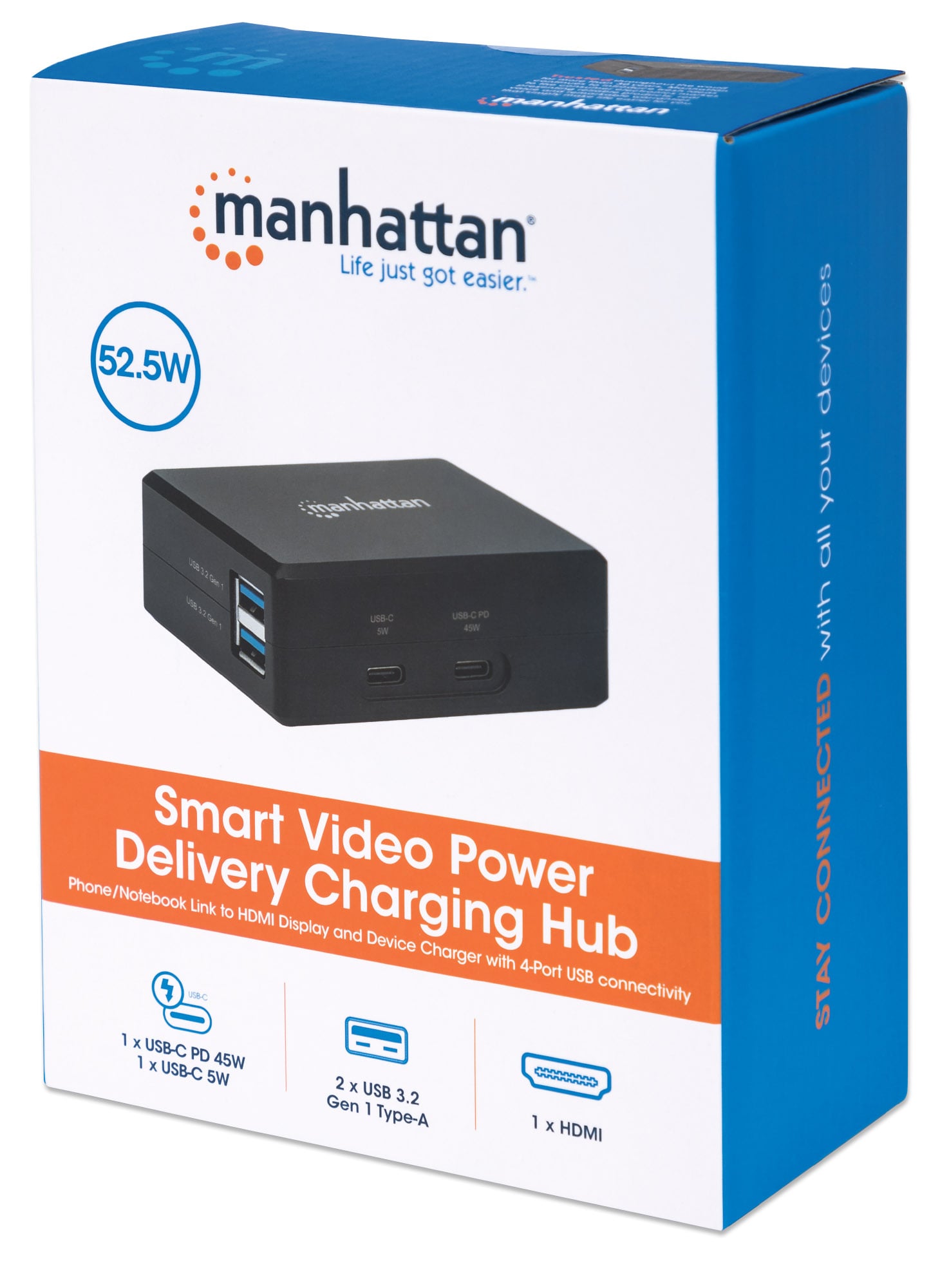Hub USB-C™ con funzione di ricarica Power Delivery 45W - Miniatura 2