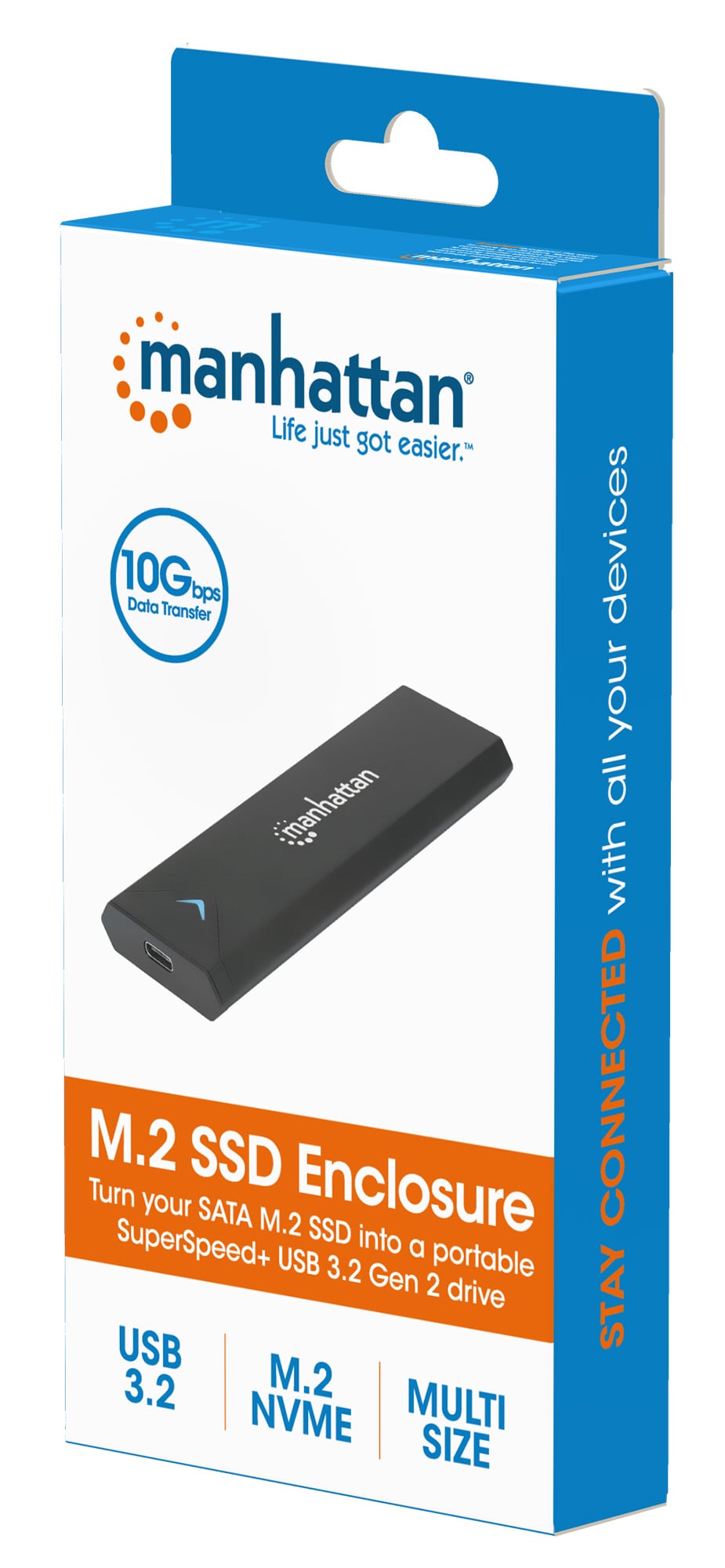 Box Esterno USB 3.2 SSD SATA M.2 NVMe - Miniatura 2
