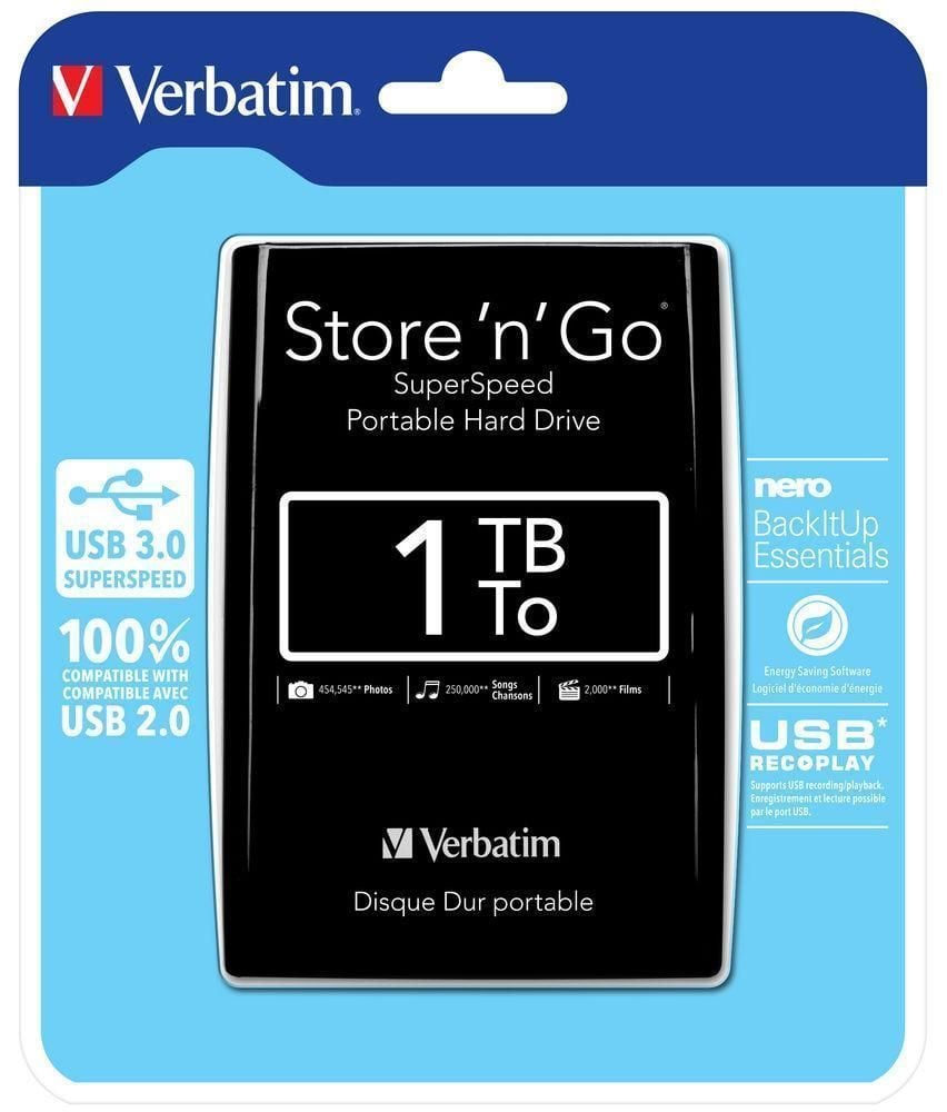 Hard Disk Esterno 2.5'' Store 'n' Go 1TB USB 3.0 Nero - Miniatura 2