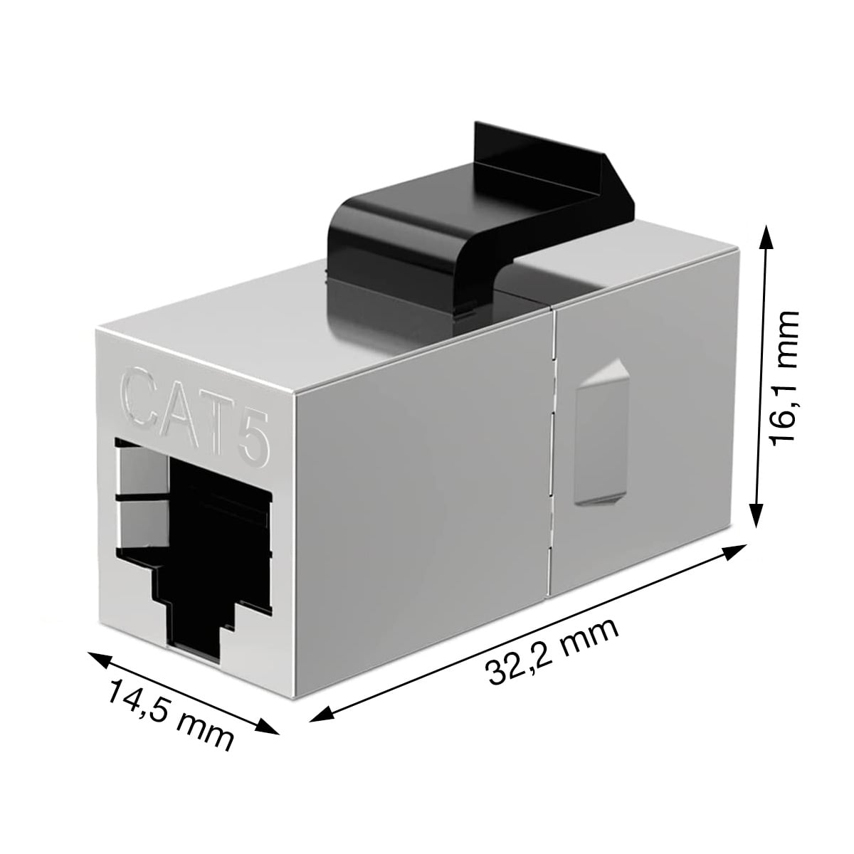 Accoppiatore di Rete Cat.5E F/F Schermato FTP - Miniatura 2