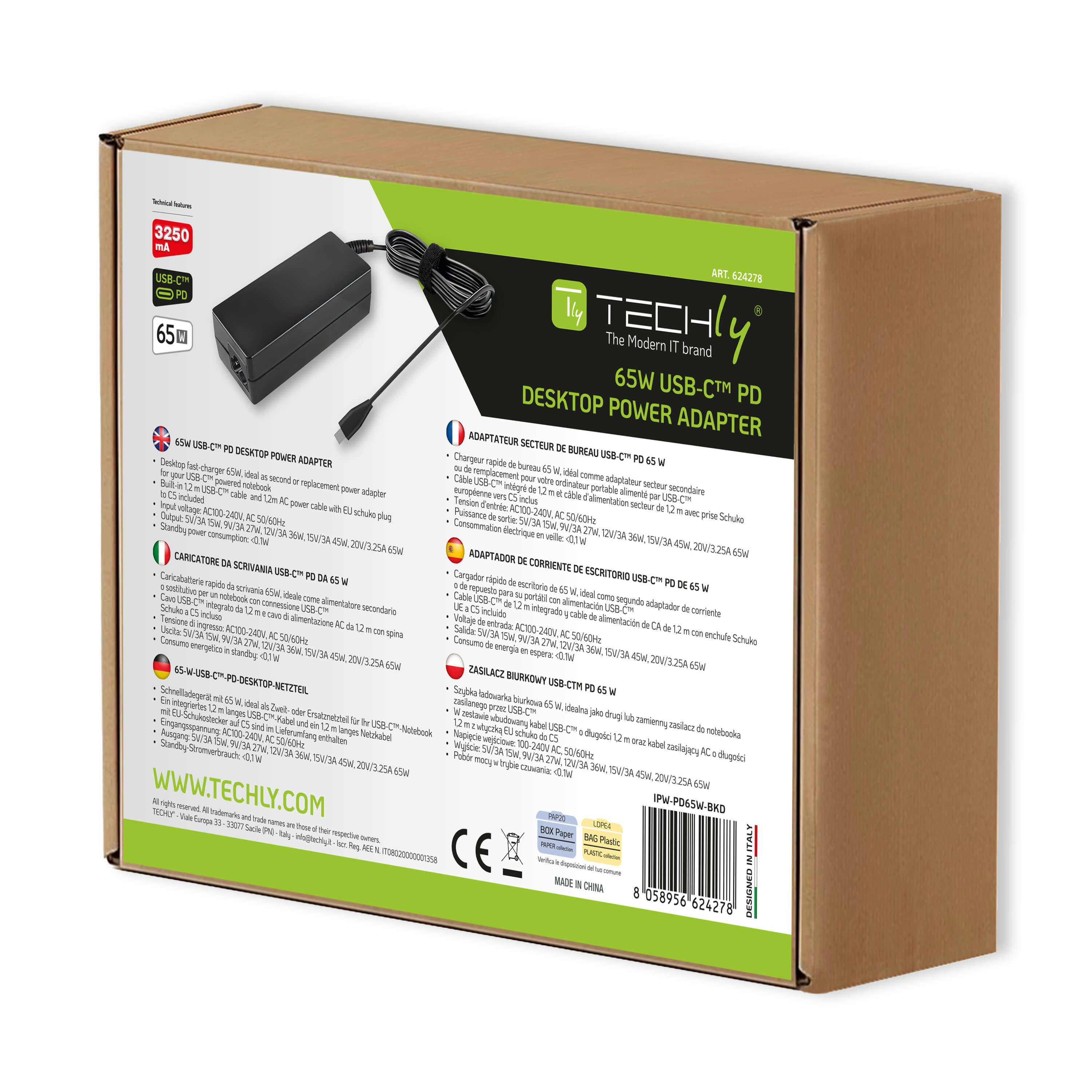 Alimentatore per Smartphone e Notebook USB-C™ Power Delivery PD 3.0 65W - Miniatura 2