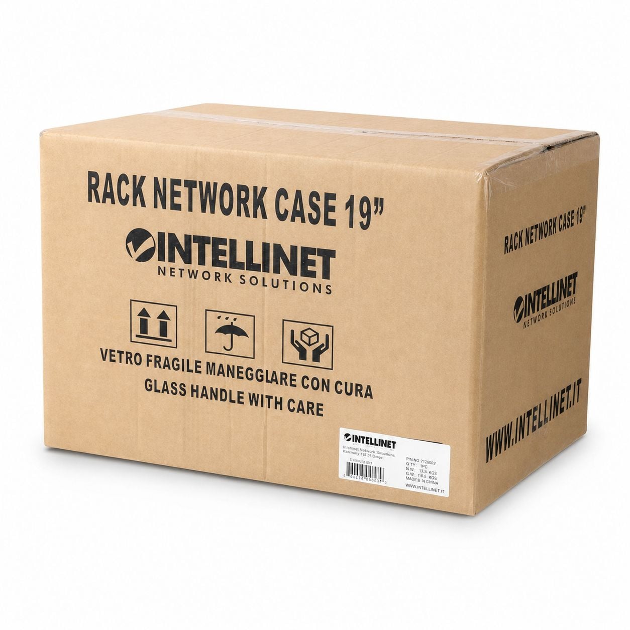 Armadio Rack 19'' a muro 6 unità prof. 320 Grigio Assemblato - Miniatura 2