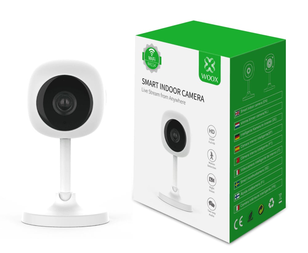 Smart Camera WiFi Full HD 2 MP Controllo Vocale Alexa Google, R4114 - Miniatura 2