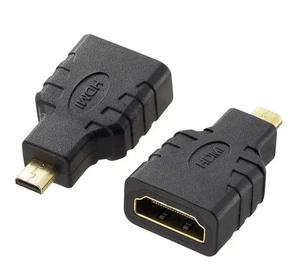 Adattatore HDMI Femmina a Micro HDMI Tipo D Maschio - Miniatura 2