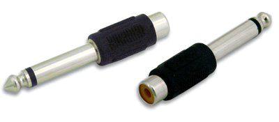 Adattatore Audio 6.3mm Mono Maschio a RCA Femmina - Miniatura 2