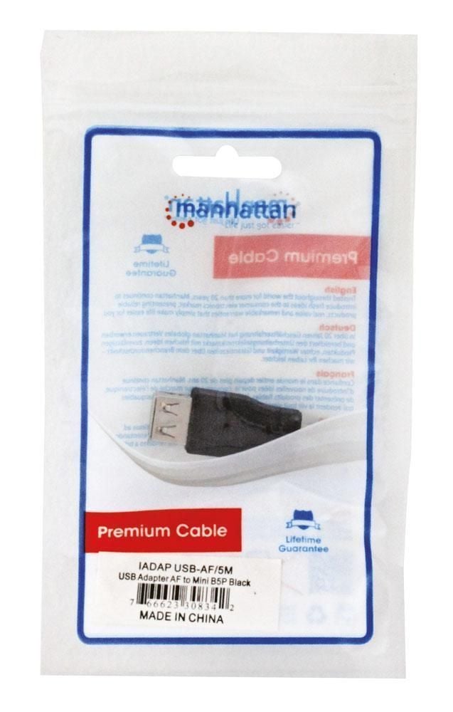 Adattatore USB A femmina a Mini B maschio - Miniatura 2