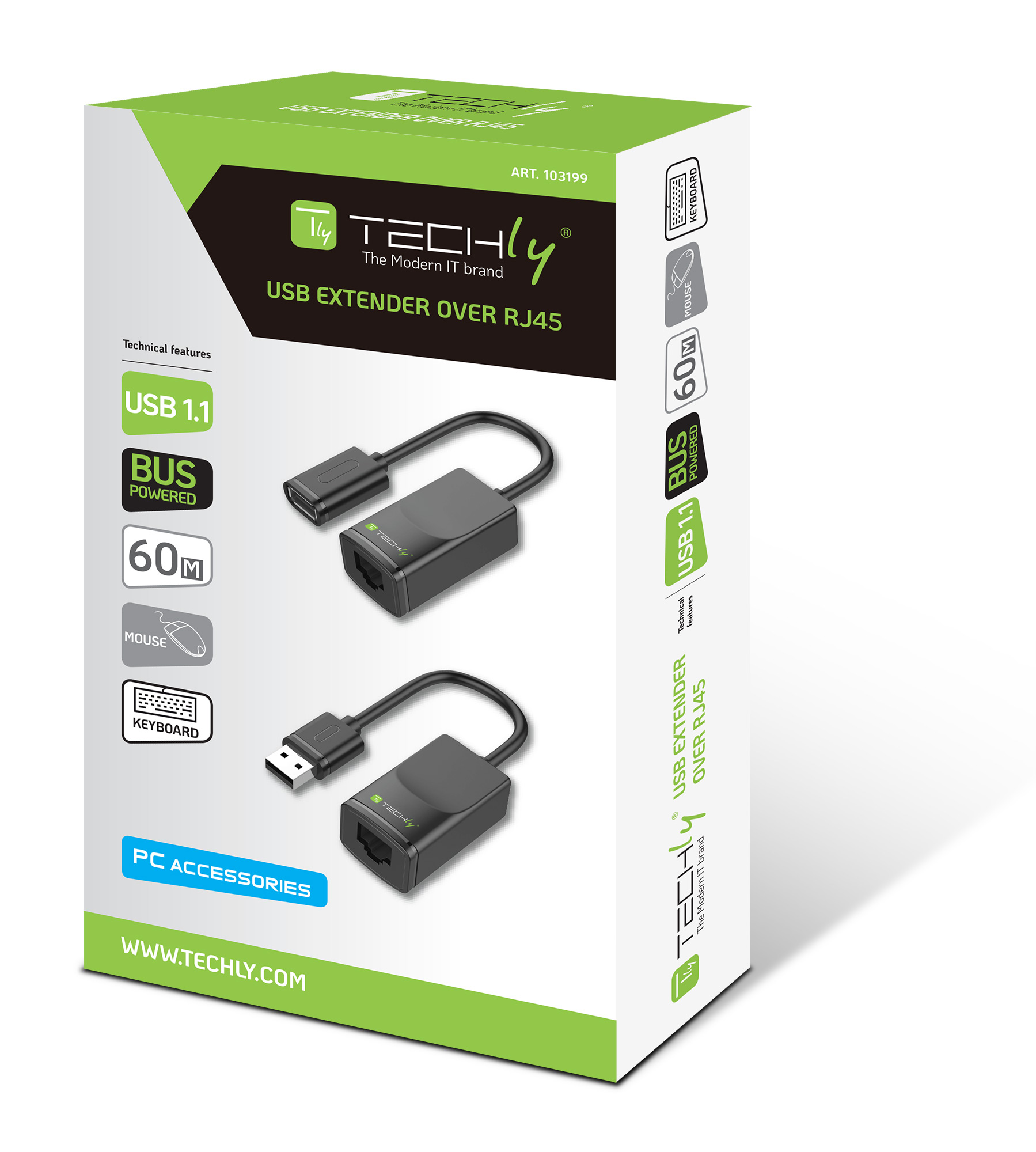 Extender USB su Cavo Cat.5E/6 60m - Miniatura 2
