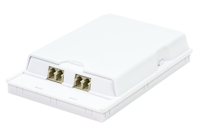 Scatola di Connessione Indoor FTTH per 2 fibre, 2 adattatori, IP20 - Miniatura 2