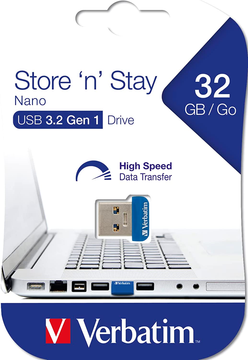 NANO Memoria USB 3.2 32GB Blu - Miniatura 2