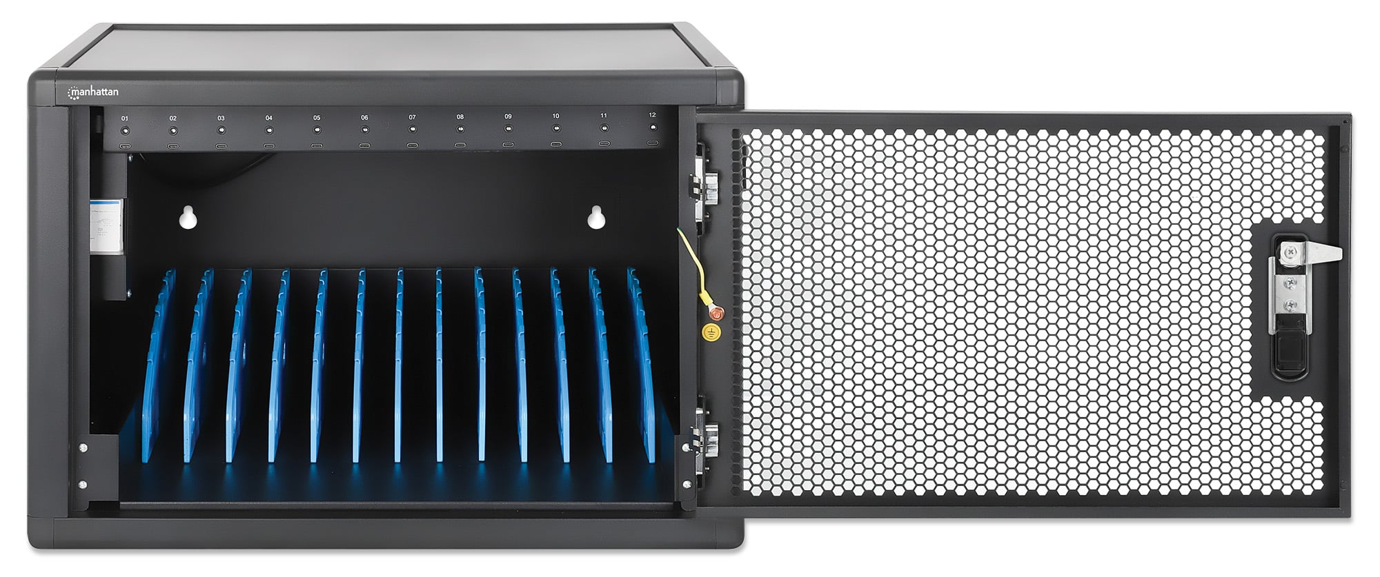 Armadietto Stazione di Ricarica da Scrivania/Parete 12 porte USB-C™ - 780 W - Miniatura 2