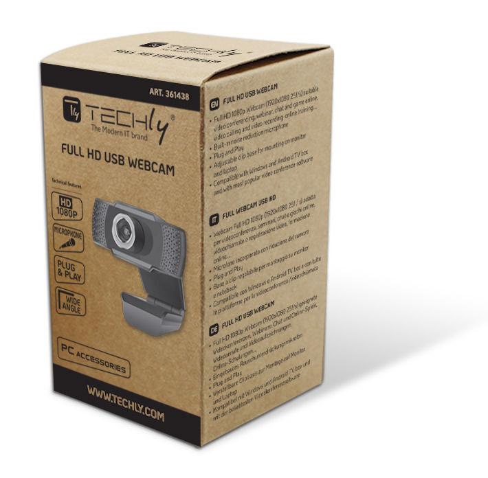 Webcam USB full HD 1080p con Riduzione del Rumore e Auto Focus - Miniatura 2