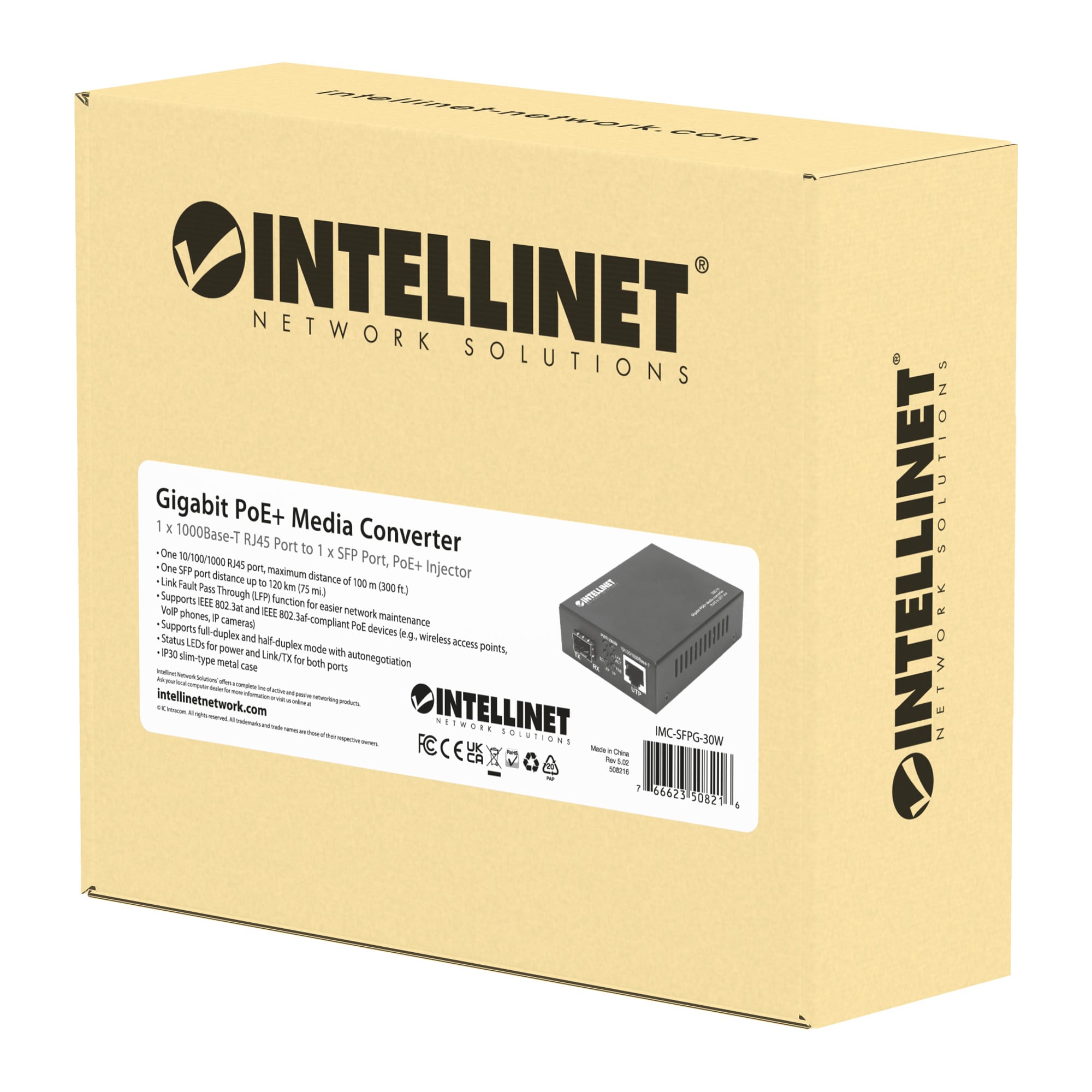Media Converter Gigabit PoE+ - Miniatura 2