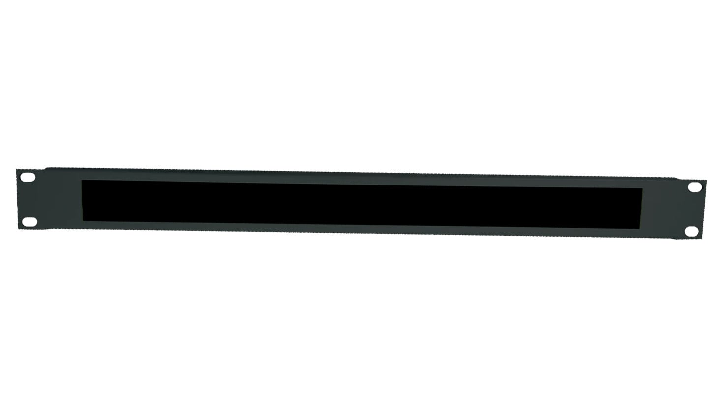 Pannello Passacavi 1U Forato con Spazzola Nero - Miniatura 2