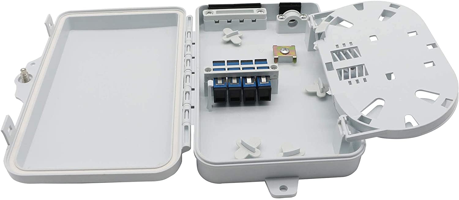 Scatola di Distribuzione Fibra Ottica FTTH IP65 4 Porte SC LC - Miniatura 2
