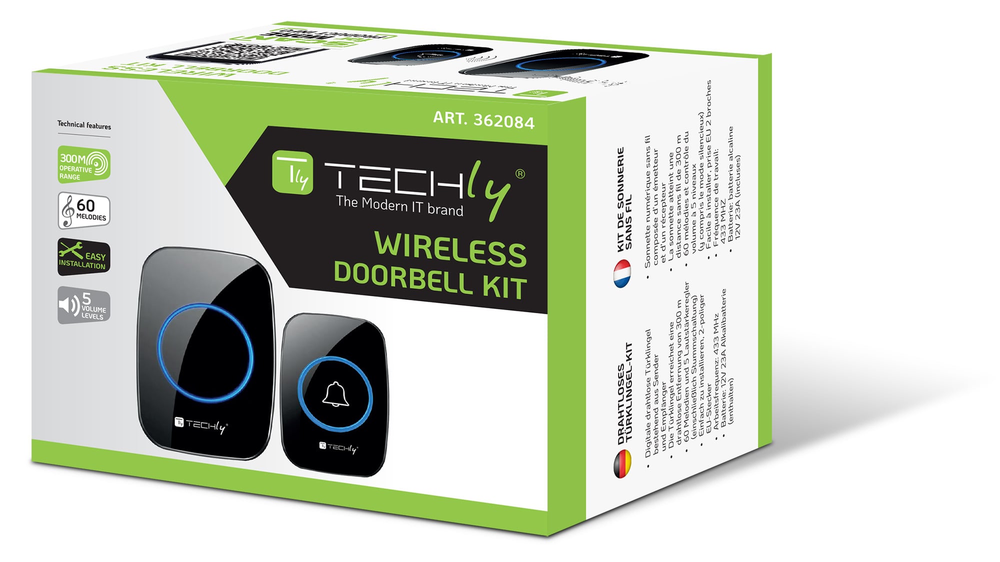Kit Campanello Wireless fino a 300m - Miniatura 2
