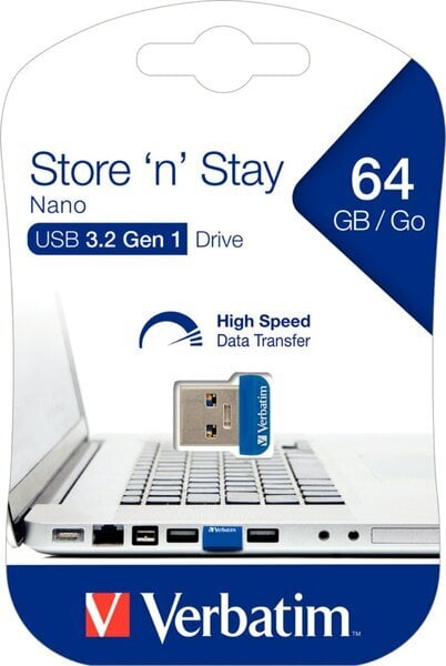 NANO Memoria USB 3.2 64GB Blu - Miniatura 2