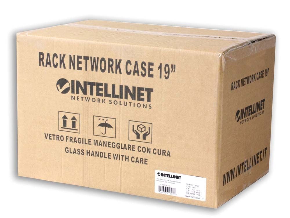 Armadio Rack 19'' a muro 10 unità prof. 400 Grigio Assemblato - Miniatura 2