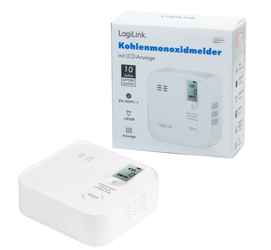 Rilevatore di Monossido di Carbonio >85 dB Batteria Litio Durata 10 anni - Miniatura 2